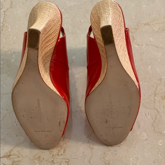 Manolo Blahnik RED LEATHER - Picture 4 of 6